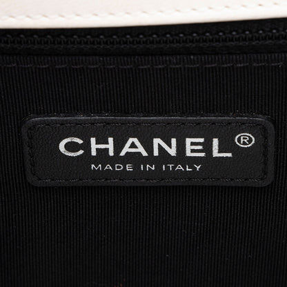 Chanel Leather Geometric Medium Boy Bag