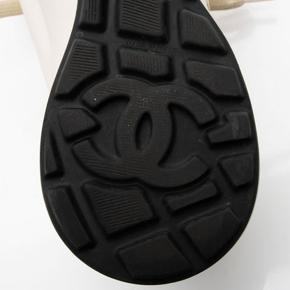 Chanel Perforated Leather CC Sneakers - Size 8.5 / 38.5
