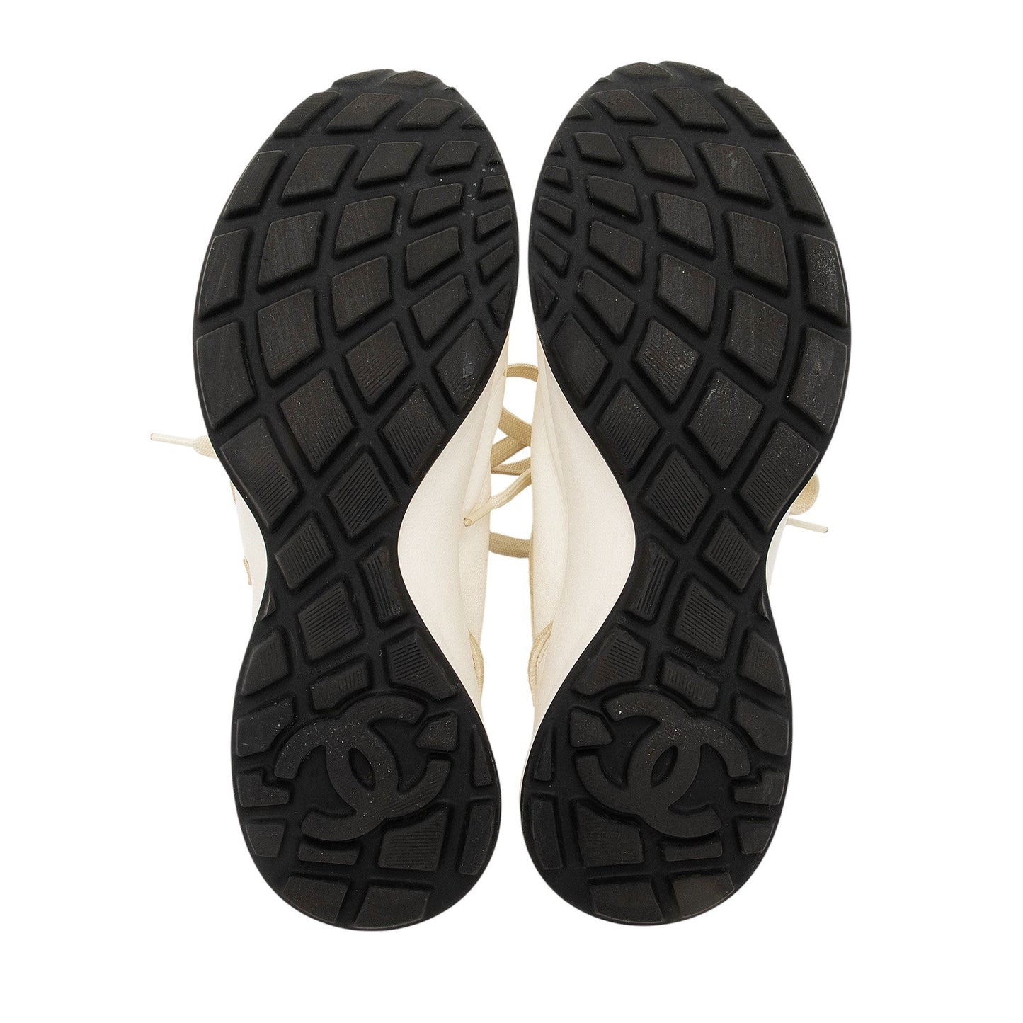 Chanel Perforated Leather CC Sneakers - Size 8.5 / 38.5