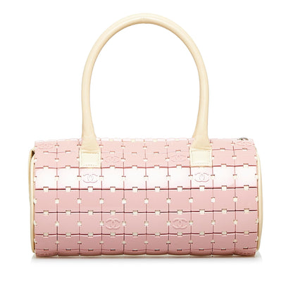Chanel Lucite Puzzle Barrel Handbag (SHG-FENZ2D)
