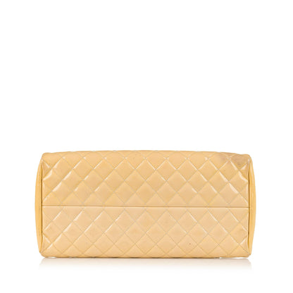 Chanel Mademoiselle Patent Leather Bowling Bag (SHG-35349)