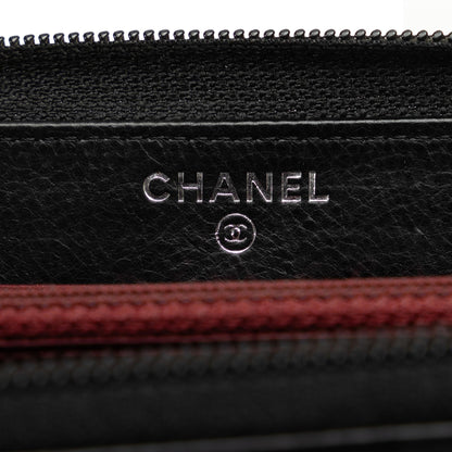 Chanel Matelasse Lucky Symbols Patent Zip-Around Wallet (SHG-uQkpYs)