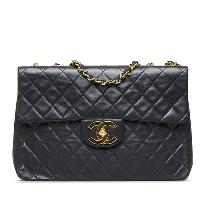 Chanel Maxi Classic Lambskin Double Flap (SHG-EmVxmM)