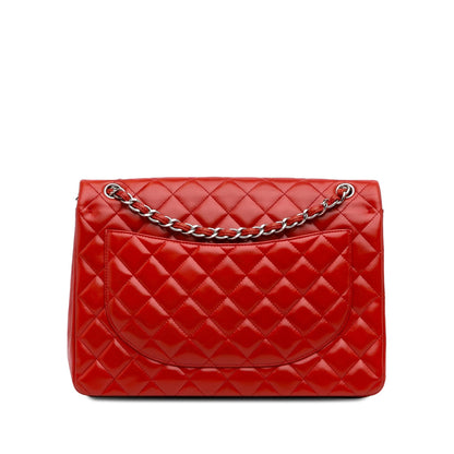 Chanel Maxi Classic Lambskin Double Flap (SHG-WfdiUz)