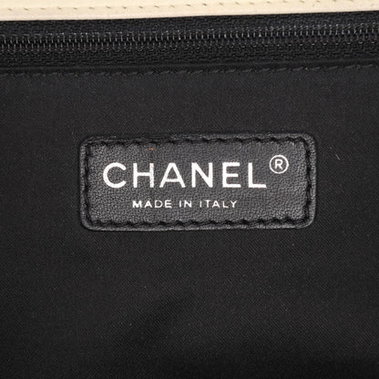Chanel Maxi Quilted Calfskin Blizzard Zip Top Flap