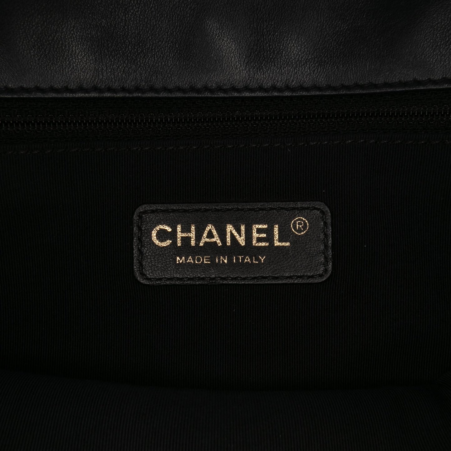 Chanel Medium Bicolor Calfskin Graphic Flap