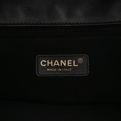 Chanel Medium Bicolor Calfskin Graphic Flap