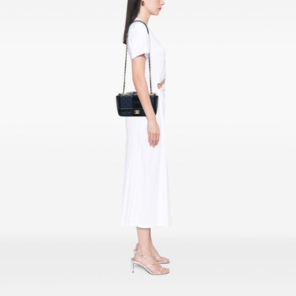 Chanel Medium Bicolor Quilted Lambskin Elegant CC Flap