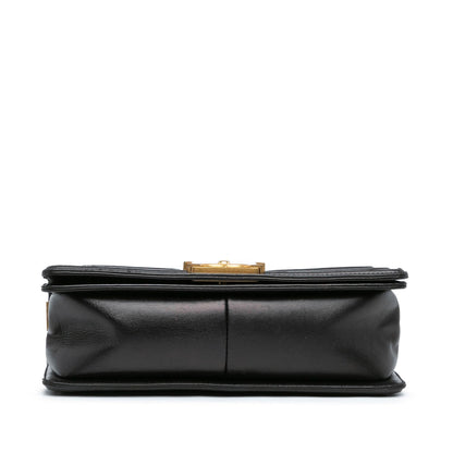 Chanel Medium Braided Chevron Cotton and Lambskin Boy Flap