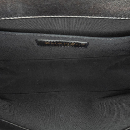 Chanel Medium Braided Chevron Cotton and Lambskin Boy Flap