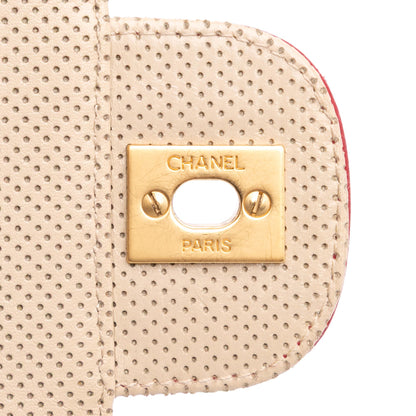 Chanel Medium CC Perforated Calfskin Single Flap