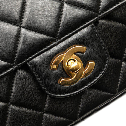 Chanel Medium CC Quilted Lambskin Border Single Flap