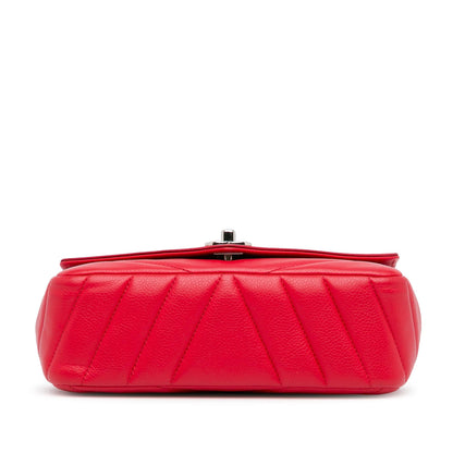 Chanel Medium Caviar Chevron Data Center Envelope Flap (SHG-mBlAJB)