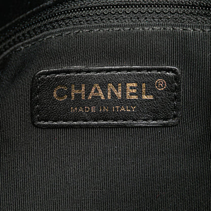 Chanel Medium Chevron Calfskin Elaphe Stitched Chic Top Handle Flap