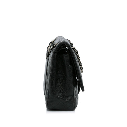 Chanel Medium Classic Caviar Double Flap (SHG-aR0s8D)