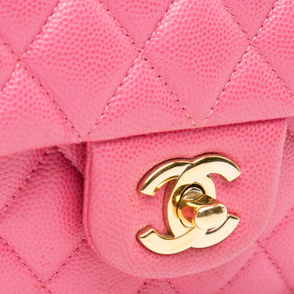 Chanel Medium Classic Caviar Double Flap (SHG-nLVABz)