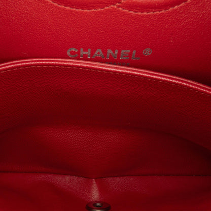 Chanel Medium Classic Chevron Caviar Double Flap (SHG-yLe4XT)