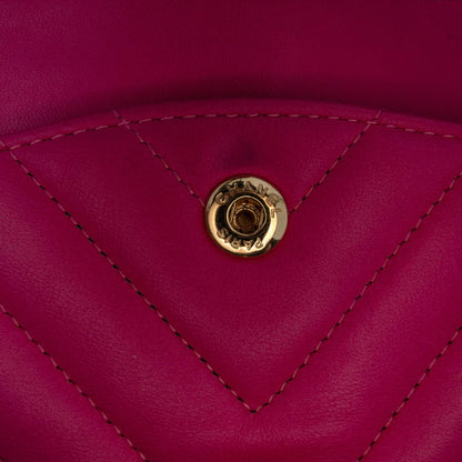Chanel Medium Classic Chevron Lambskin Double Flap