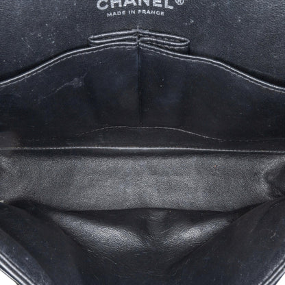 Chanel Medium Classic Chevron Patent Double Flap