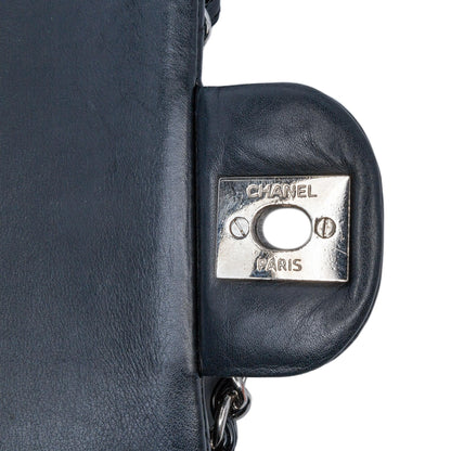 Chanel Medium Classic Chevron Patent Double Flap