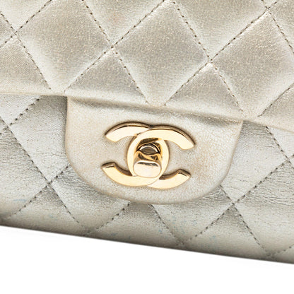 Chanel Medium Classic Iridescent Lambskin Double Flap