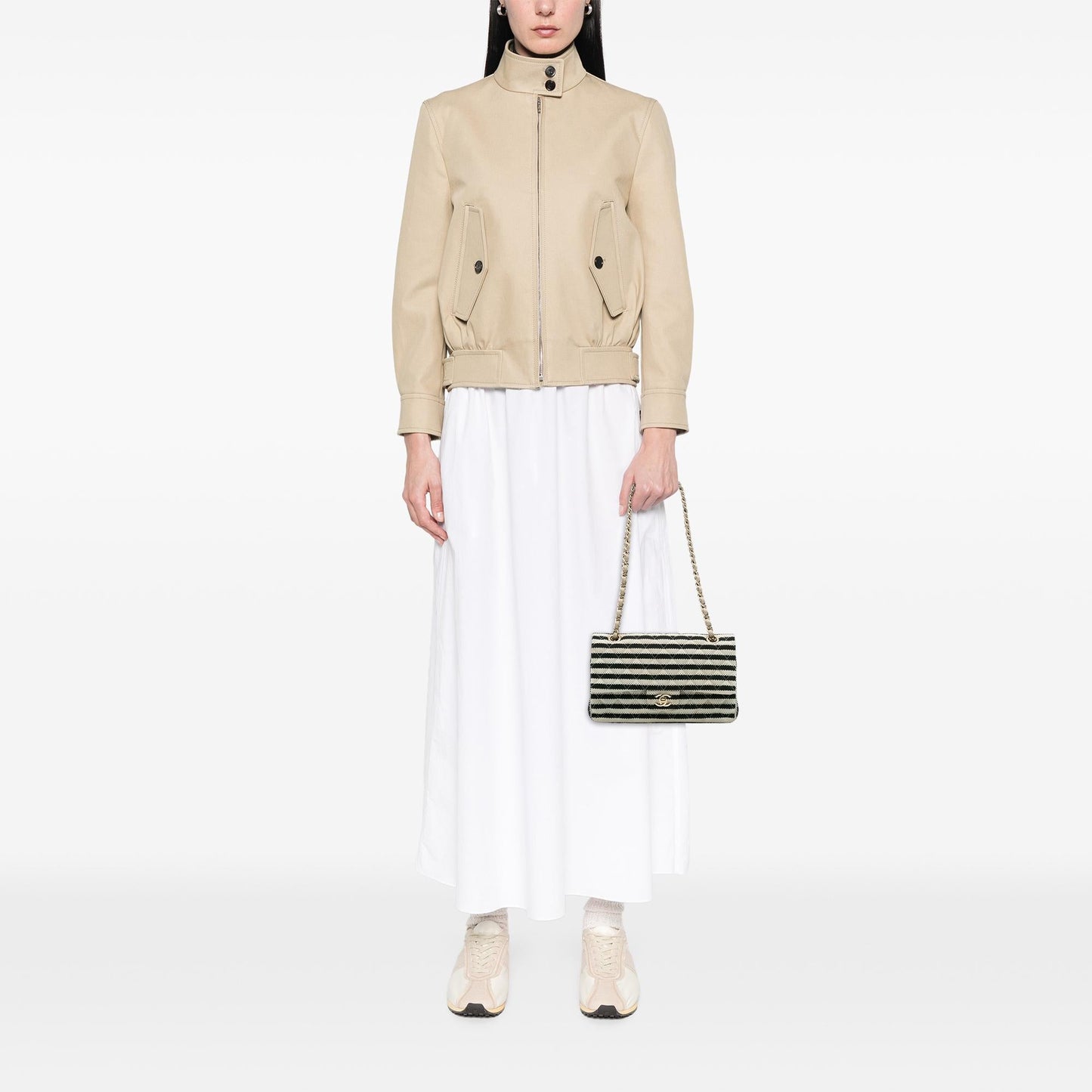 Chanel Medium Classic Jersey Coco Sailor Double Flap