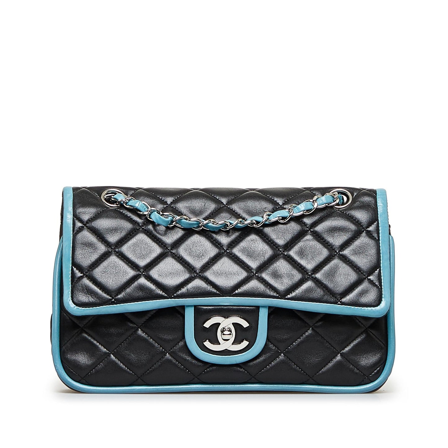 Chanel Medium Classic Lambskin Bicolor Double Flap (SHG-8jAZkX)