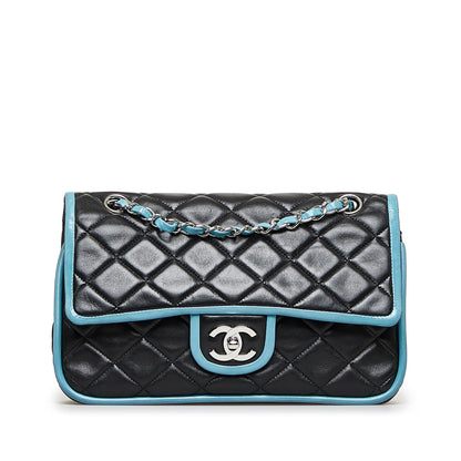 Chanel Medium Classic Lambskin Bicolor Double Flap (SHG-8jAZkX)