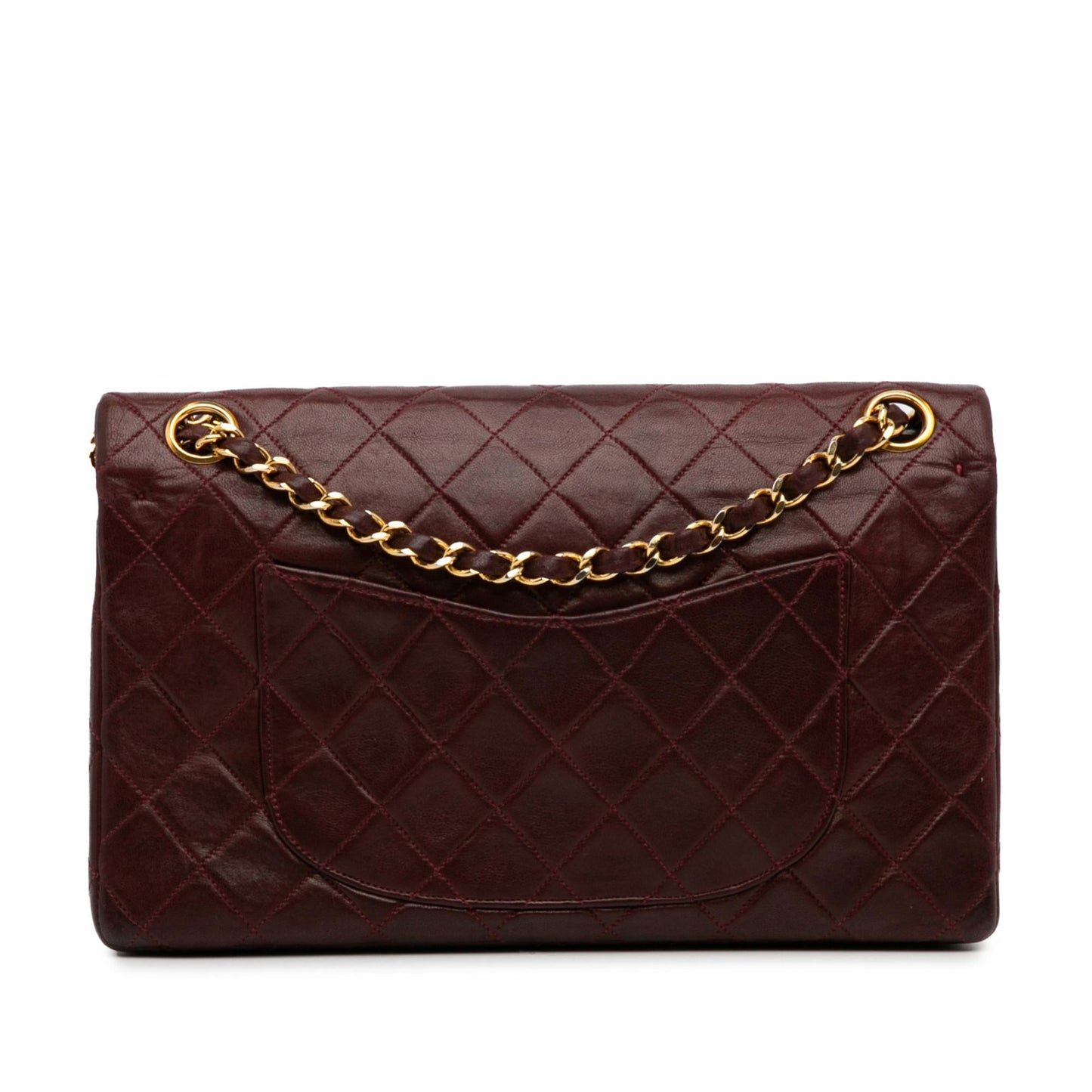 Chanel Medium Classic Lambskin Double Flap (SHG-qIrAFZ)