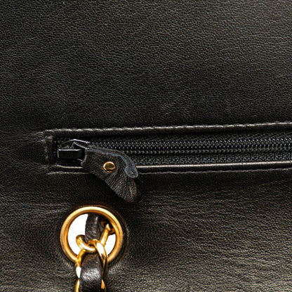Chanel Medium Classic Lambskin Double Flap (SHG-U6XslK)