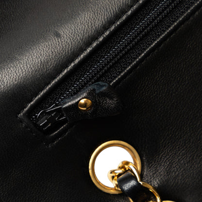 Chanel Medium Classic Lambskin Double Flap (SHG-9pZcmQ)