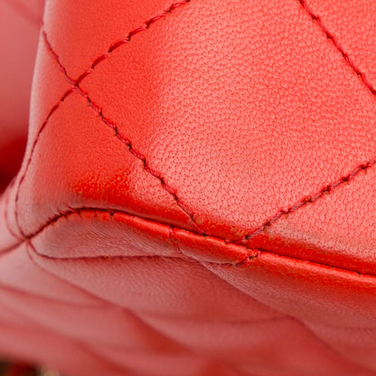 Chanel Medium Classic Lambskin Double Flap (SHG-UVtye4)