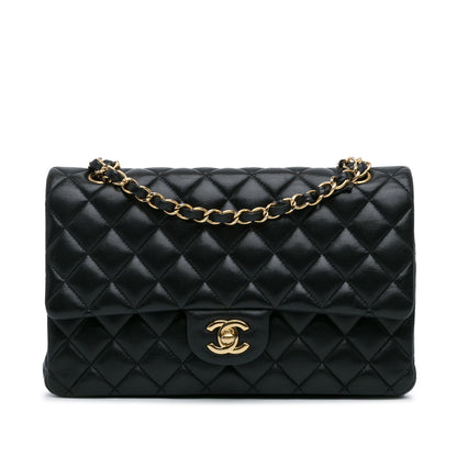 Chanel Medium Classic Lambskin Double Flap (SHG-ABhfkF)