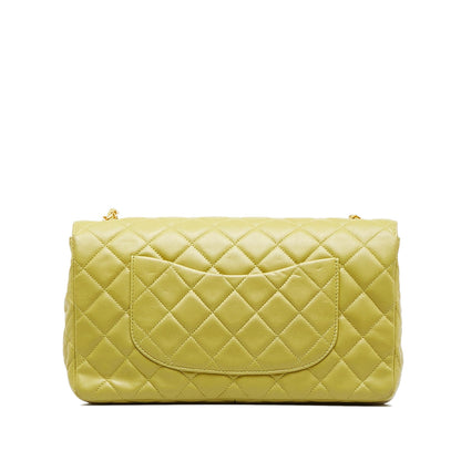 Chanel Medium Classic Lambskin Single Flap (SHG-oaTwdF)