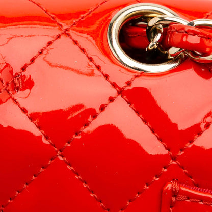 Chanel Medium Classic Patent Valentines Heart Charms Single Flap