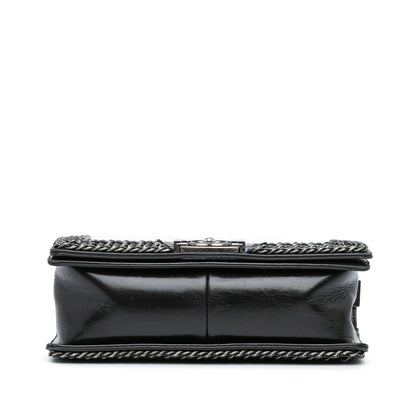 Chanel Medium Glazed Calfskin Chain Around Boy Flap (SHG-DFQBG5)