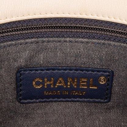Chanel Medium Lambskin Bicolor Chain Flap Bag