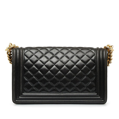 Chanel Medium Lambskin Boy Flap Bag (SHG-1jQAVu)