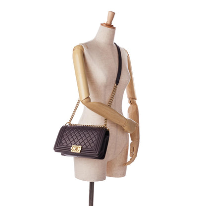 Chanel Medium Lambskin Boy Flap (SHG-0YmPx8)
