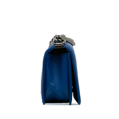 Chanel Medium Lambskin Chevron Boy Flap (SHG-9fPgQE)