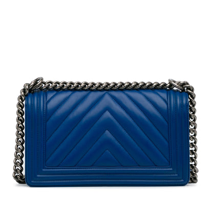 Chanel Medium Lambskin Chevron Boy Flap