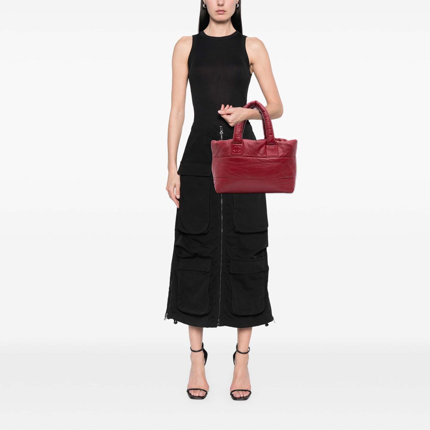 Chanel Medium Lambskin Coco Cocoon Tote