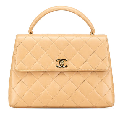 Chanel Medium Lambskin Kelly Top Handle Bag