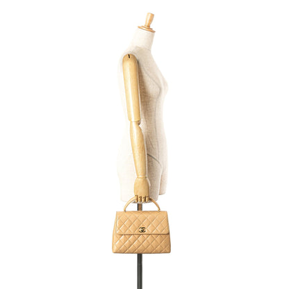 Chanel Medium Lambskin Kelly Top Handle Bag