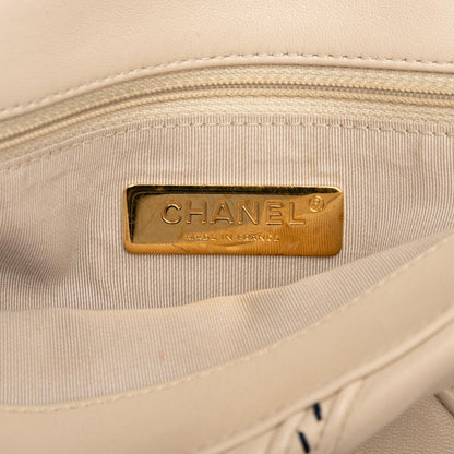 Chanel Medium Lambskin Stitched 19 Flap