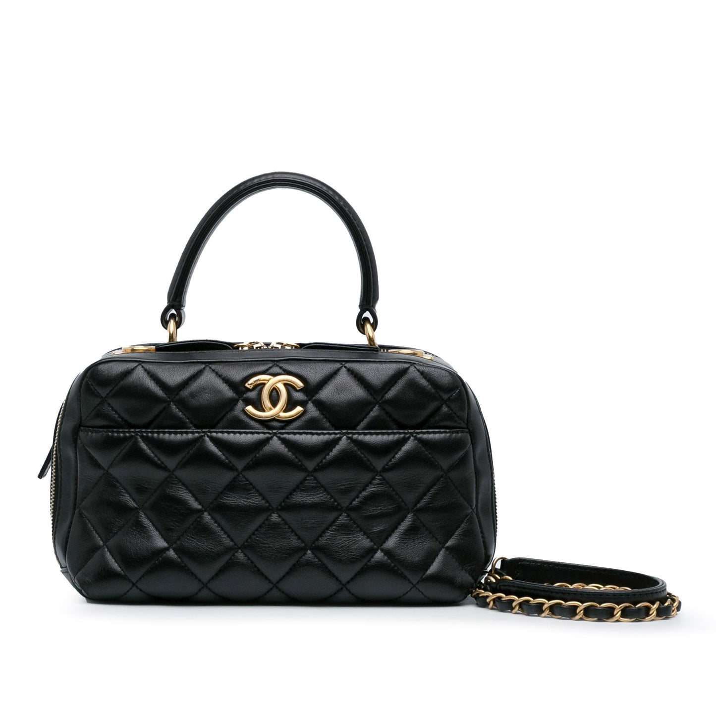 Chanel Medium Lambskin Trendy CC Bowling Bag (SHG-JDAaY3)