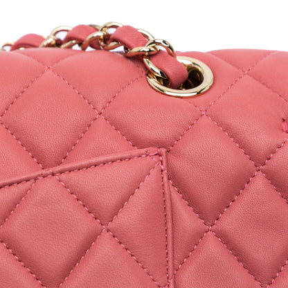 Chanel Medium Lambskin Valentine Heart Charms Single Flap