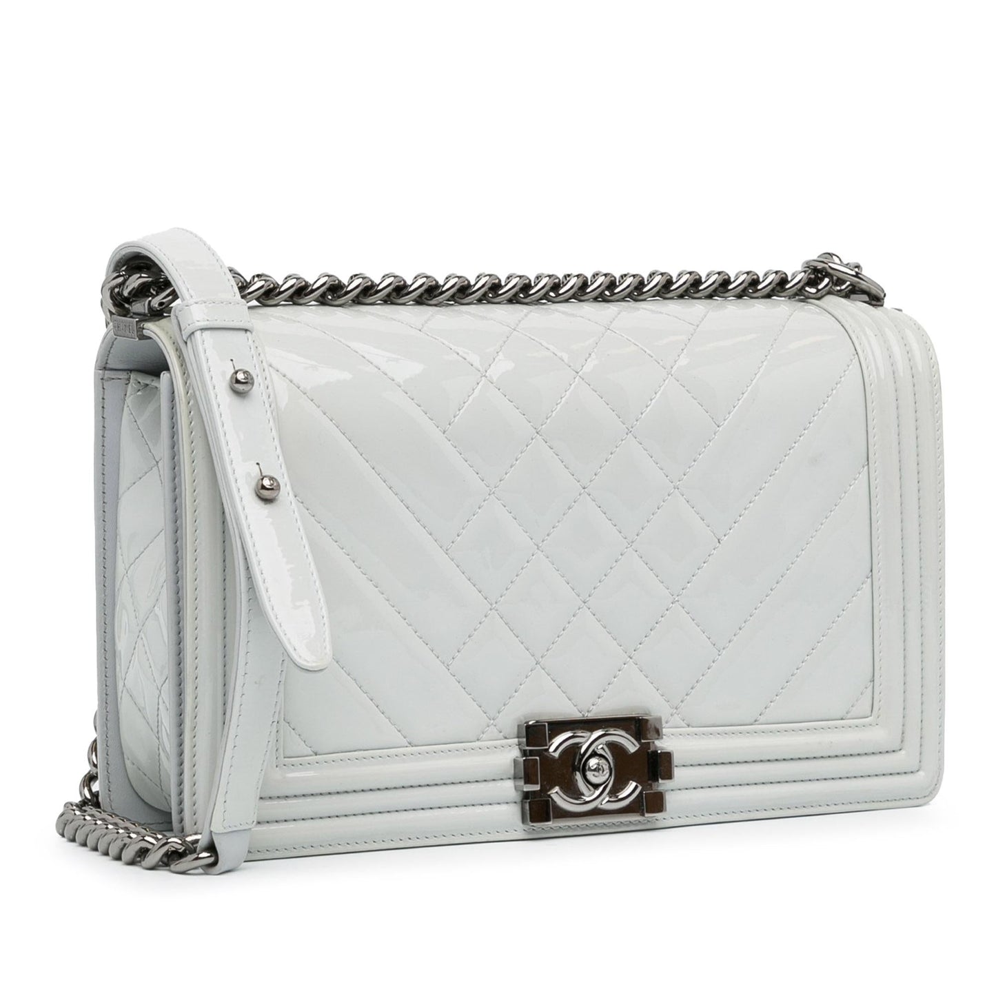 Chanel Medium Patent Boy Flap (SHG-C0XBaJ)