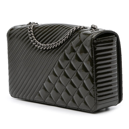 Chanel Medium Patent Coco Boy Flap