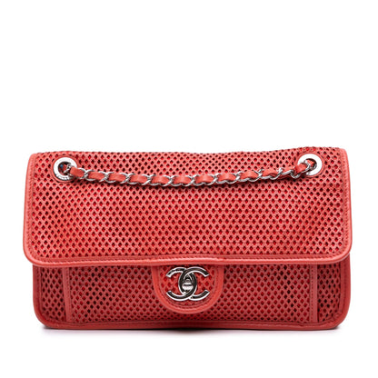 Chanel Medium Perforated Calfskin Up In The Air Flap